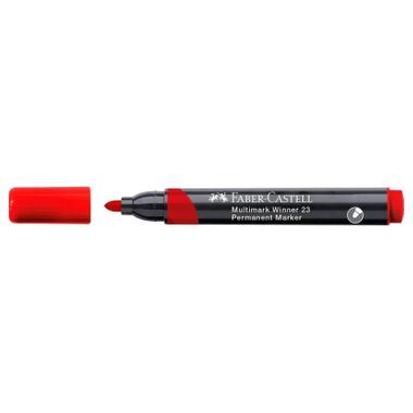 Маркер перманентный Faber-Castell Multimark Winner 23 красный (32837) фото №3