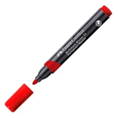 Маркер перманентный Faber-Castell Multimark Winner 23 красный (32837) фото №1