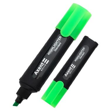 Маркер-выделитель Axent Highlighter Standard D2505, 1-5 мм клиновидный зеленый (D2505-04) фото №1