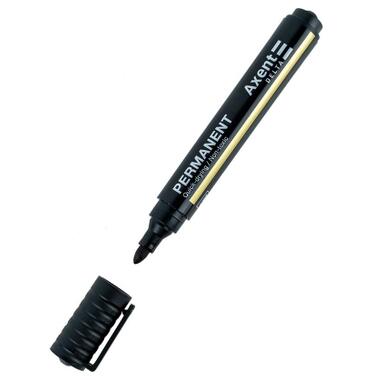 Маркер Axent Permanent D2604 Standard, 2 мм круглый черный (D2604-01) фото №1