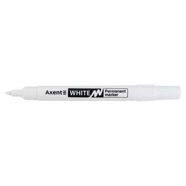 Маркер Axent Permanent White 2545-A, 2 мм круглый белый (2545-A) фото №3