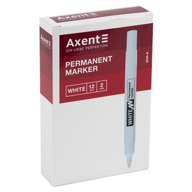 Маркер Axent Permanent White 2545-A, 2 мм круглый белый (2545-A) фото №2
