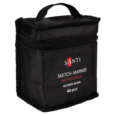 Набір маркерів SANTI, спиртові, у сумці, 40 шт (390778) фото №1