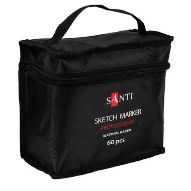 Набір маркерів SANTI, спиртові, у сумці, 60 шт (390779) фото №1