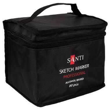 Набір маркерів SANTI, спиртові, у сумці, 80 шт (390780) фото №1