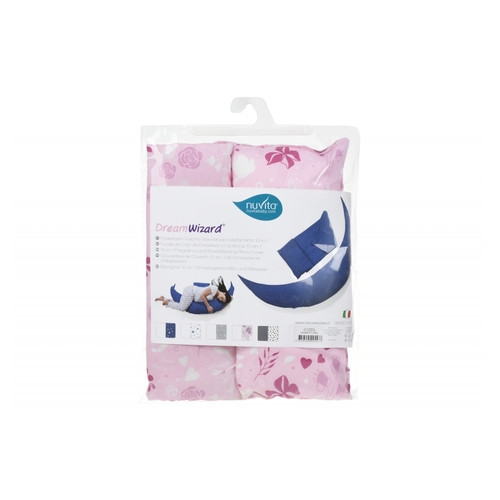 Набір аксесуарів для подушки Nuvita DreamWizard (наволочка, міні-подушка) Рожевий NV7101Pink фото №5