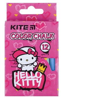 Крейда кольорова Hello Kitty, 12 шт. Kite (HK21-075) фото №1