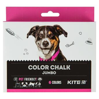 Мел Kite кольоровий Jumbo Dogs 6 кольорів (K22-073) фото №1