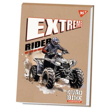 Альбом для малювання YES А4 20 аркушів клеєний білила Extreme rider крафт 130576 фото №1