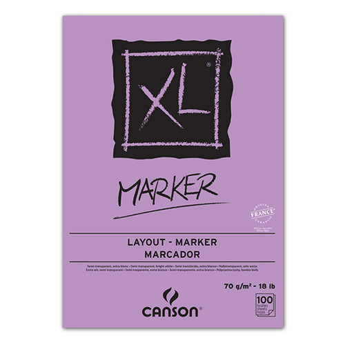 Склейка для маркера Canson XL гладкая белая А3 (29.7х42см) 70 г/м2 100 листов (200297237) фото №1