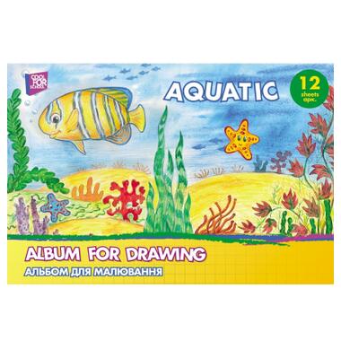 Альбом для малювання Cool For School на скобі Aquatic 12 аркушів (CF60901-01) фото №1