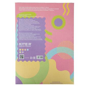 Кольоровий папір Kite А4 двостороння Fantasy пастель 14 аркушів /7 кольорів (K22-427) фото №2