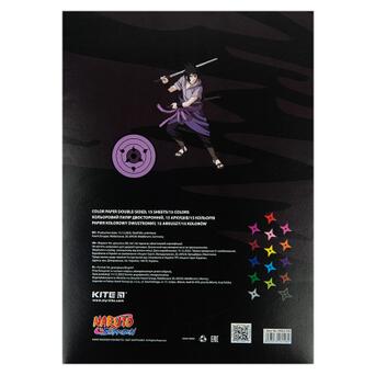 Кольоровий папір Kite А4 двостороння Naruto 15 аркушів /15 кольорів (NR23-250) фото №2