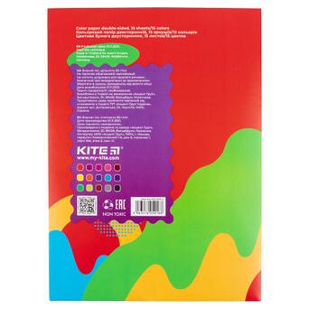 Кольоровий папір Kite двостороння Fantasy 15 аркушів /15 кольорів (K22-250-2) фото №2