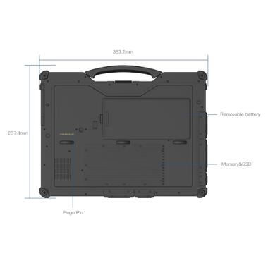 Ноутбук Vinga Scout X14A (X14A-1255321024B) фото №2