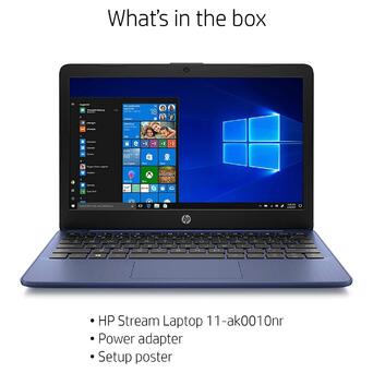 Ноутбук HP Stream 11.6 HD 4/32GB (11-ak0010nr) Blue фото №3