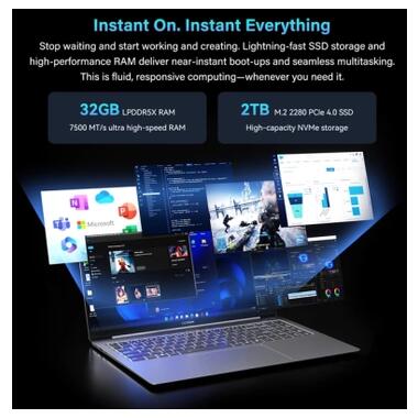 Ноутбук Geekom X16 Pro (GEEKBOONX16AMOU5125U-321-US) фото №7
