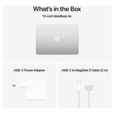 Ноутбук Apple MacBook Air 13 M4 A3240 Silver (MC654UA/A) фото №9