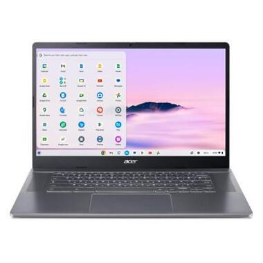 Ноутбук Acer Chromebook Plus CB515-2H 15 FHD IPS Intel i3-1215U 8GB F512GB UMA ChromeOS сірий (NX.KNUEU.001) фото №2
