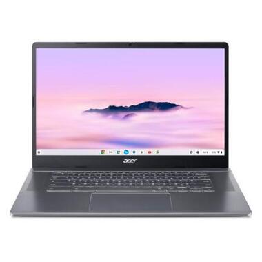 Ноутбук Acer Chromebook Plus CB515-2H 15 FHD IPS Intel i3-1215U 8GB F512GB UMA ChromeOS сірий (NX.KNUEU.001) фото №1
