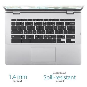 Ноутбук ASUS Chromebook CX1 14 FHD 4/64GB, N3350 (CX1400CNA-AS44FV) Silver фото №4
