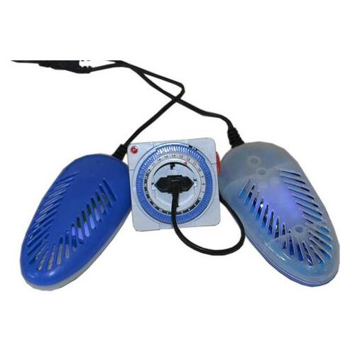 Электросушилка для обуви Shine ЕСВ - 12/220К с таймером ультрафиолетовая антибактериальная синяя (ZE352305) фото №1