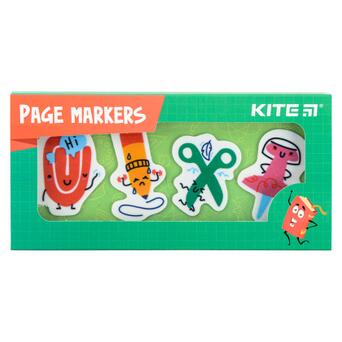 Закладка для книги Kite пластикова Office 4x20 шт 35х50 мм (K22-479-3) фото №2