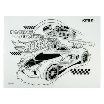 Підкладка настільна Kite силіконова розмальовка Hot Wheels 30х40см (HW22-424) фото №4
