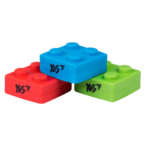 Гумка фігурна Yes Blocks 3 кол./уп. (560527) фото №3