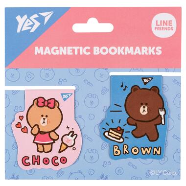Закладки магнітні Yes Line Friends Brown and Choco, 2шт (708106) фото №2