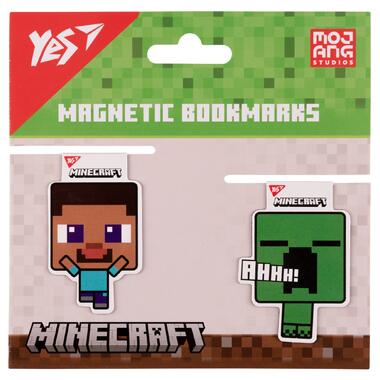 Закладки магнітні Yes Minecraft Creeper, 2шт (708101) фото №1