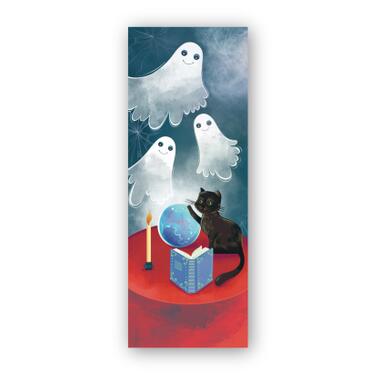 Закладка для книг Люцинка Привидения и Котенок. Гадание 1 шт. (ЛК000000154) фото №1