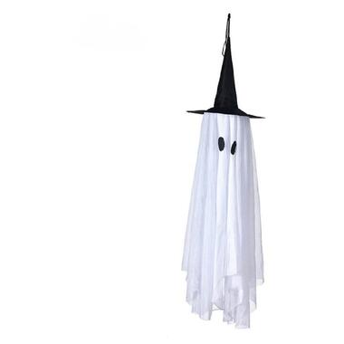 Підвісний декор на Хелловін Привид 13641 110 см білий фото №1
