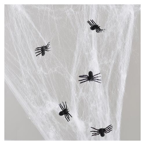 Набір павуків для декору 50 шт. чорні (973284) фото №2