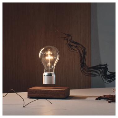 Левітуюча лампа FLYTE Royal, дуб, золотистий патрон 12.6х12.6х3 см фото №7