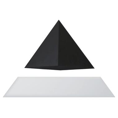 Левітуюча піраміда FLYTE, біла основа, чорна піраміда фото №1