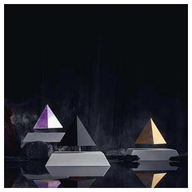Левітуюча піраміда FLYTE, чорна основа, райдужна піраміда,вбудована лампа фото №2