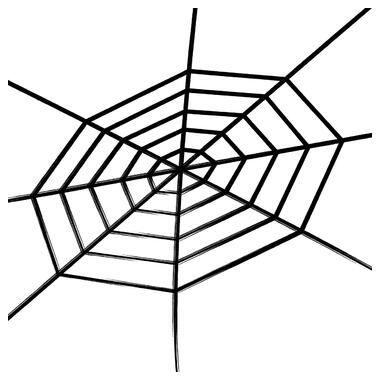 Павутина Yes! Fun Хелловін 2,5 м, велюр,чорна (973632) фото №1