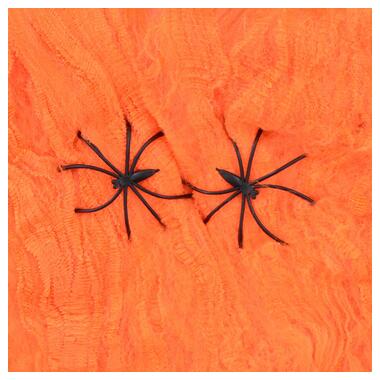 Павутина декор. Yes! Fun Хелловін 20 г, з двома павучками, помаранчева (973672) фото №1