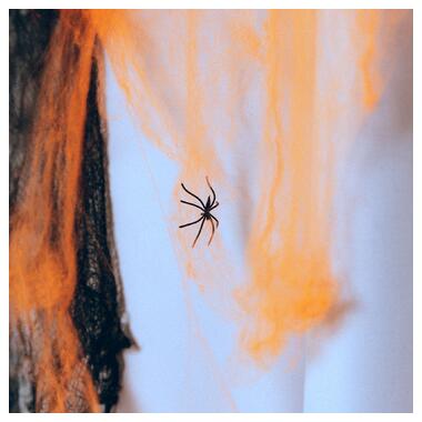 Павутина декор. Yes! Fun Хелловін 20 г, з двома павучками, помаранчева (973672) фото №4