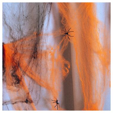 Павутина декор. Yes! Fun Хелловін 20 г, з двома павучками, помаранчева (973672) фото №5