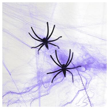 Павутина декор. Yes! Fun Хелловін 20 г, з двома павучками, фіолетова (973674) фото №2
