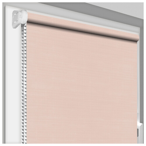 Рулонна штора Rolets Льон 1-2070-300 30x170 см відкритого типу Світло-рожева фото №1