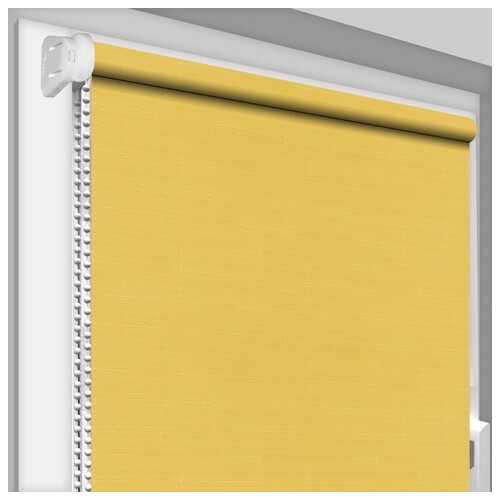 Рулонна штора Rolets Льон 1-858-300 30x170 см відкритого типу Жовта фото №1