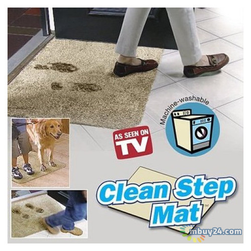 Впитывающий придверный коврик Clean Step Mat фото №2