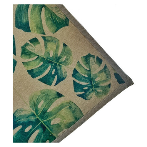Килимок для дому LifeFLUX Тропічні листочки FOKUSENT біло-зелений (1092-2019) фото №7