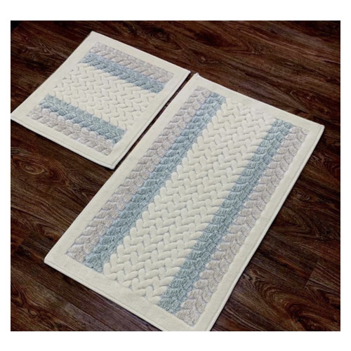 Набор ковриков Zugo Home Mercan SuYesili 50x60+60x100 см (8698485570600) фото №1