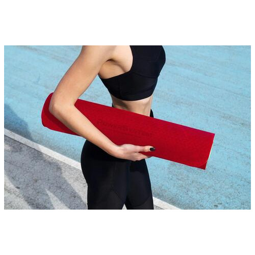 Килимок для фітнесу та йоги Power System Yoga Mat Premium PS-4060 Red фото №6