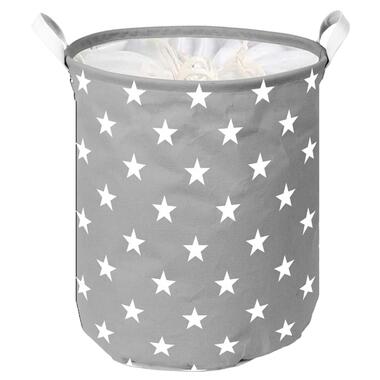 Корзина IDEA HOME LY-03 круг. ткан. з/кр Stars 35х45 см (LY-03 круг. ткан. з/кр Stars) фото №1