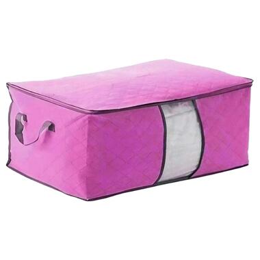 Коробка складна для зберігання речей 46*28*48см WHW64803-42 рожевий фото №1